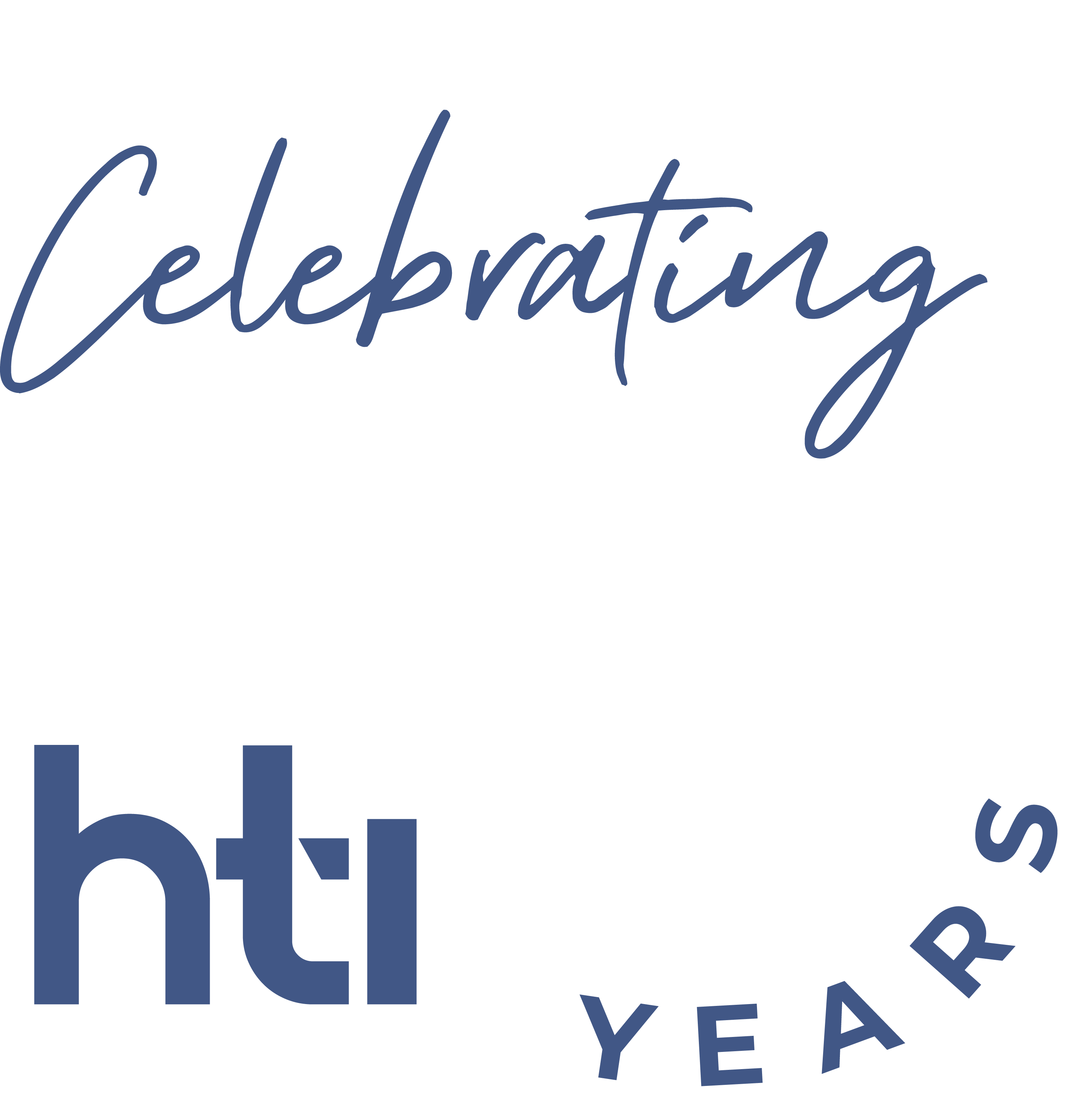 HTI 25 Years Logo White